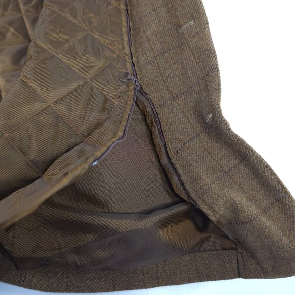 VINTAGE LL BEAN COAT MEN'S SZ LARGE BROWN JACKET PARKA QUILTED CHECK THINSULATE - Picture 12 of 16